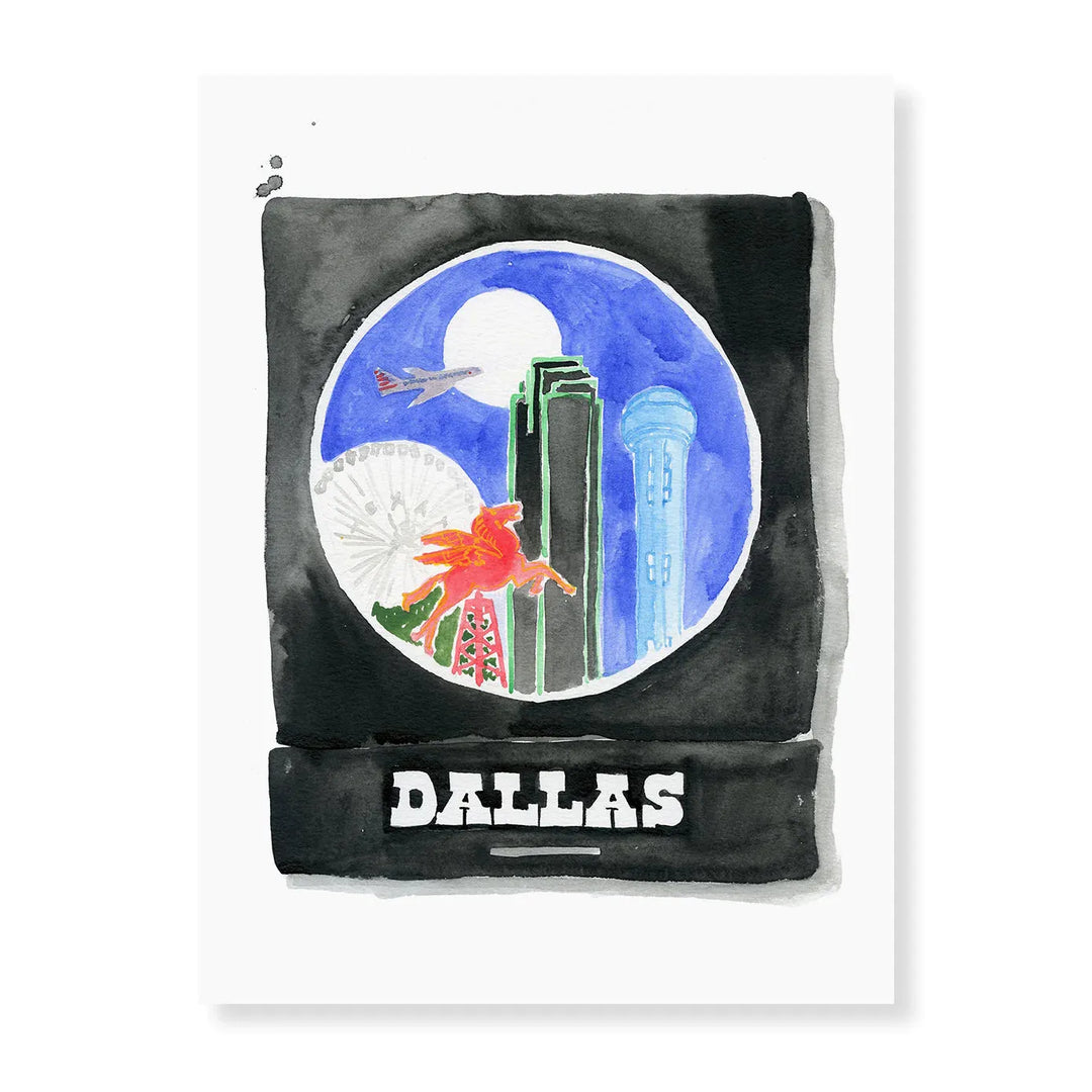 Dallas Matchbook Print