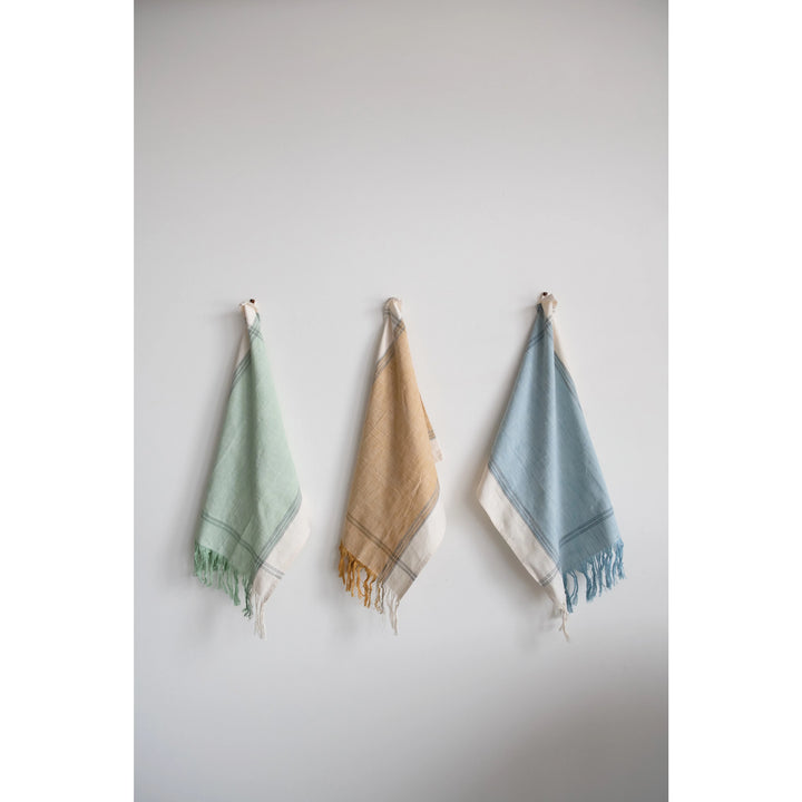Cotton Tea Towels with Fringe