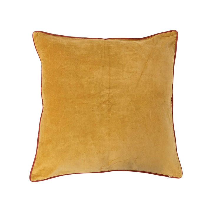 Mustard Velvet Throw Pillow