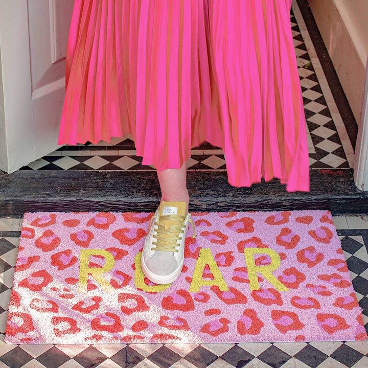 Roar Leopard Print Doormat