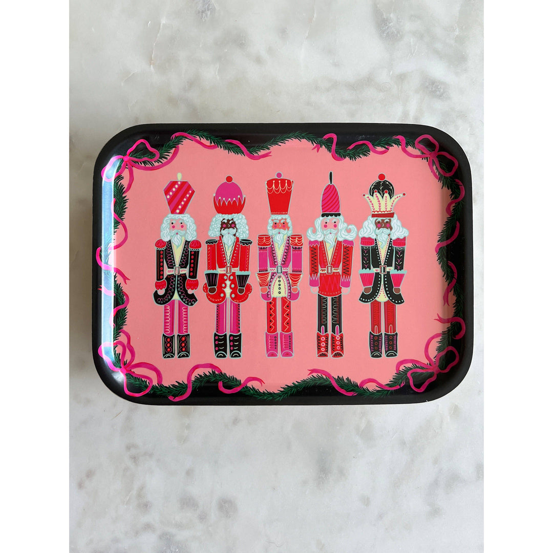Pink Nutcracker Tray Platter
