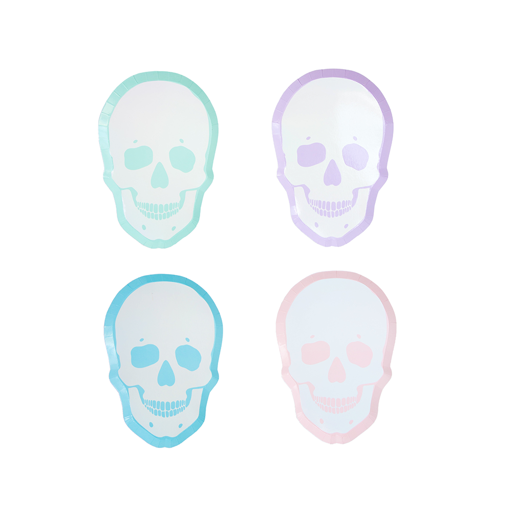 Pastel Skull Plates