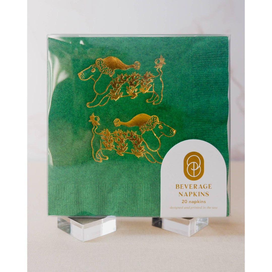 Festive Daschunds Cocktail Napkins