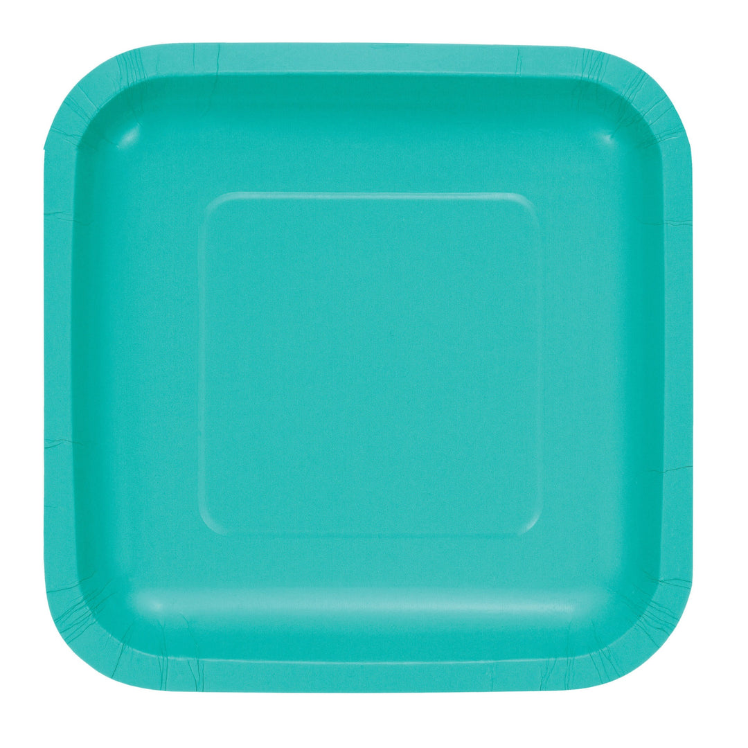 Teal Lagoon Square Dinner Plate (18 per pack)