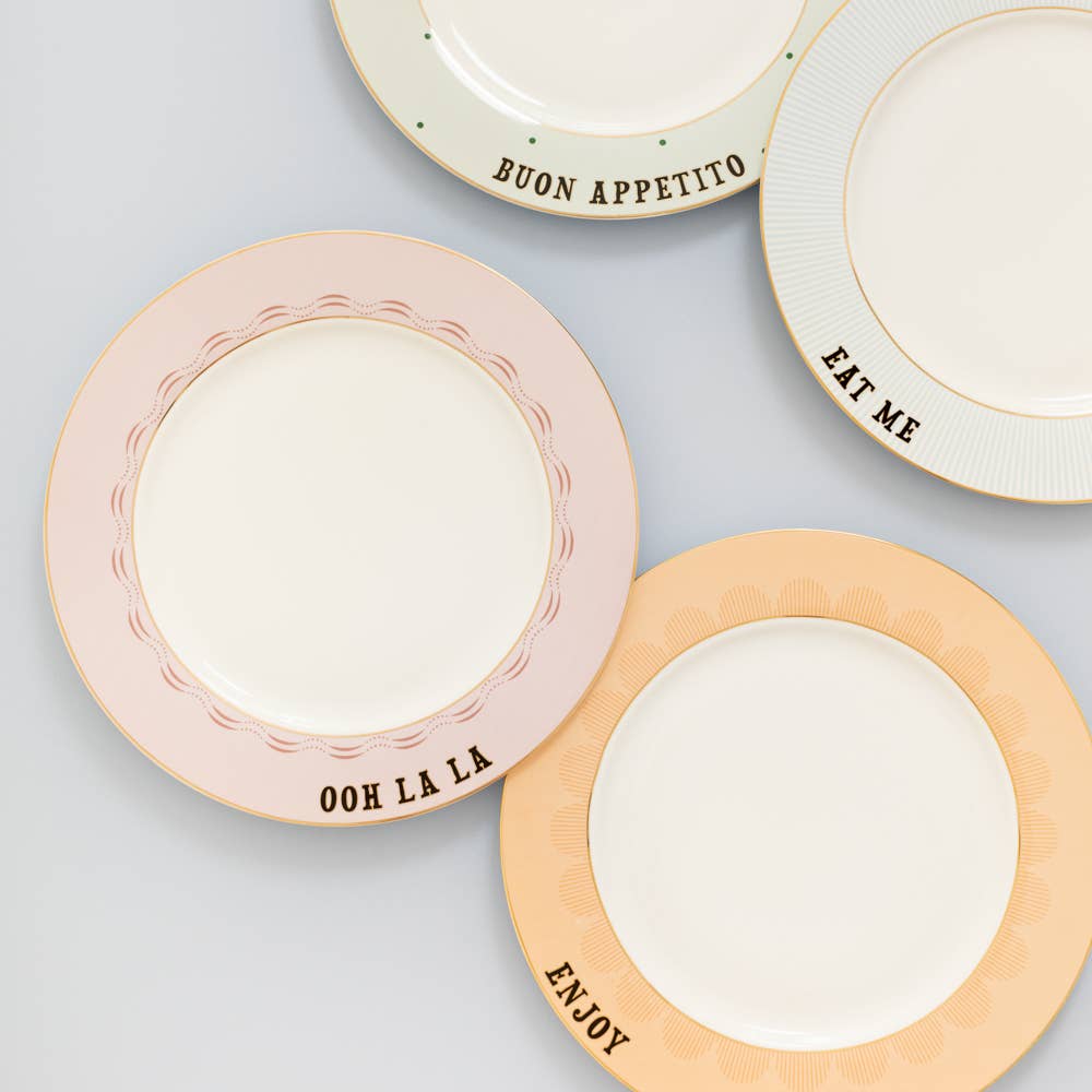 Yvonne Ellen Slogan Dinner Plates