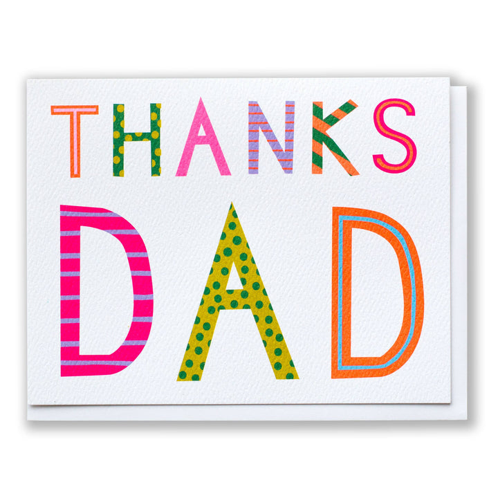 Dots & Lines Thanks Dad Note Card