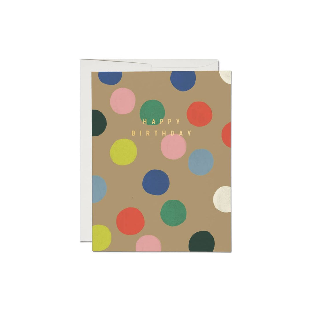 Rainbow Dots Greeting Card