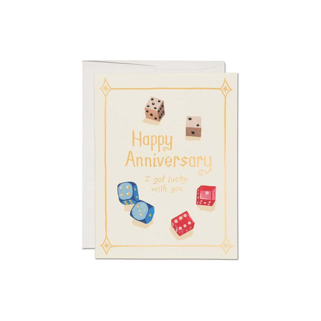 Lucky Dice Greeting Card