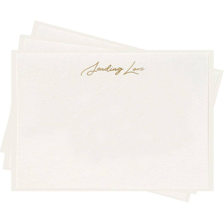 Sending Love Fancy Flat - Foil Box Set of 8 Stationery