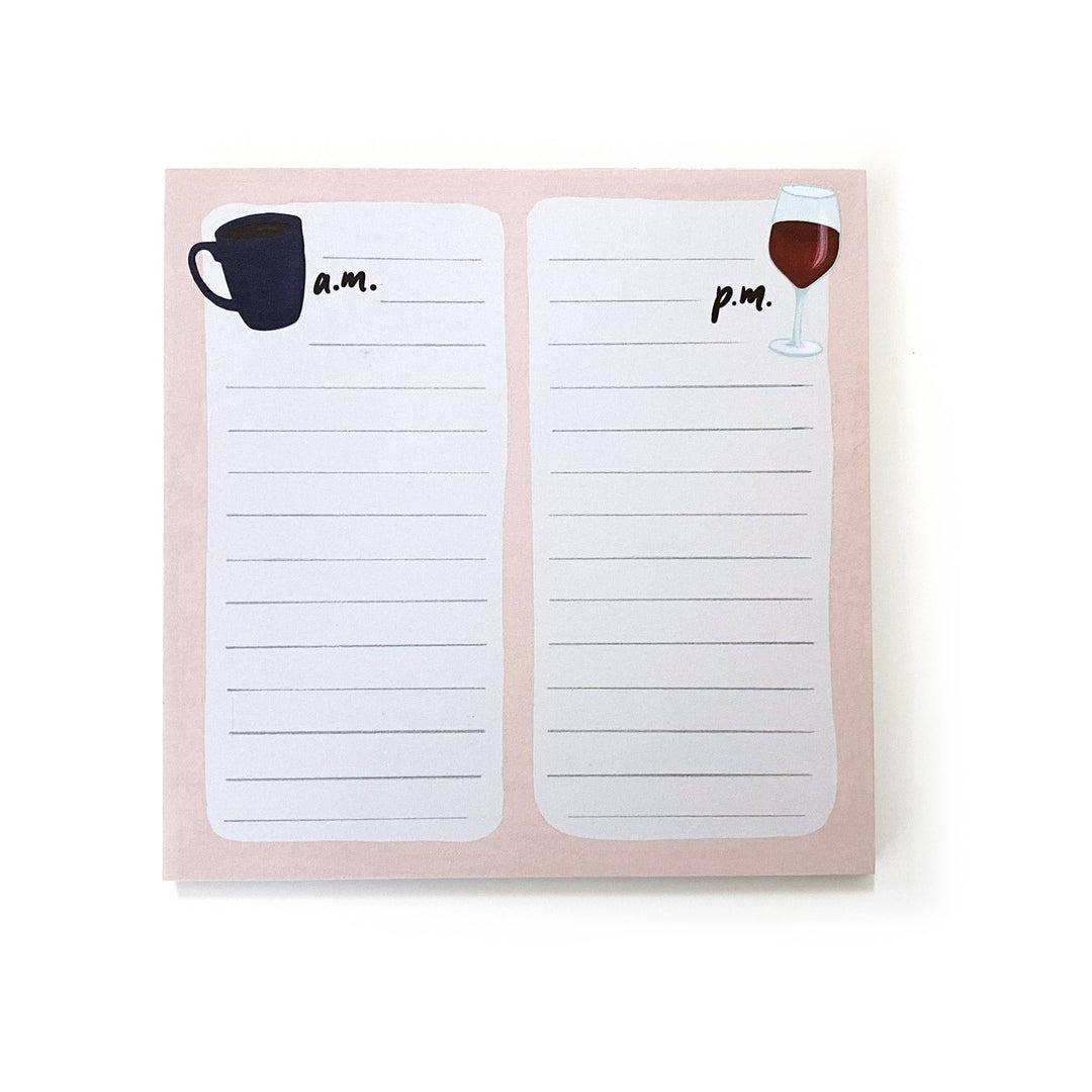 AM / PM List To-Do Notepad