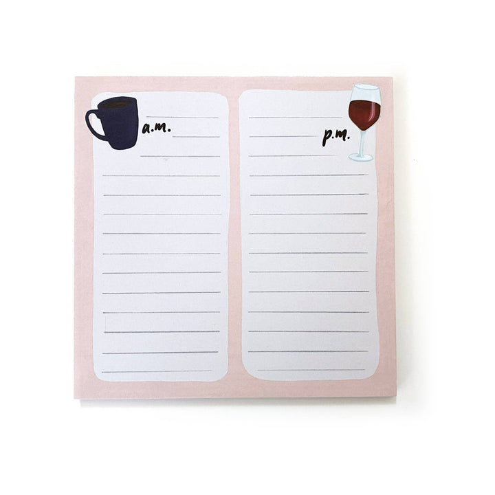 AM / PM List To-Do Notepad