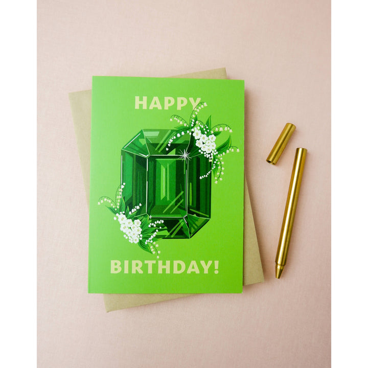 Emerald Birthday Card