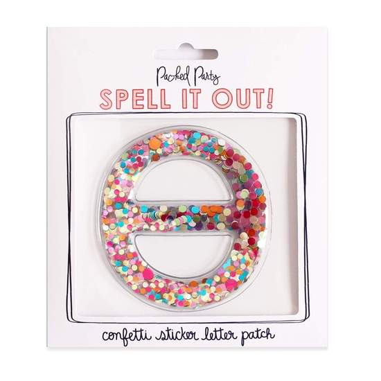 Greek Letter Confetti Sticker