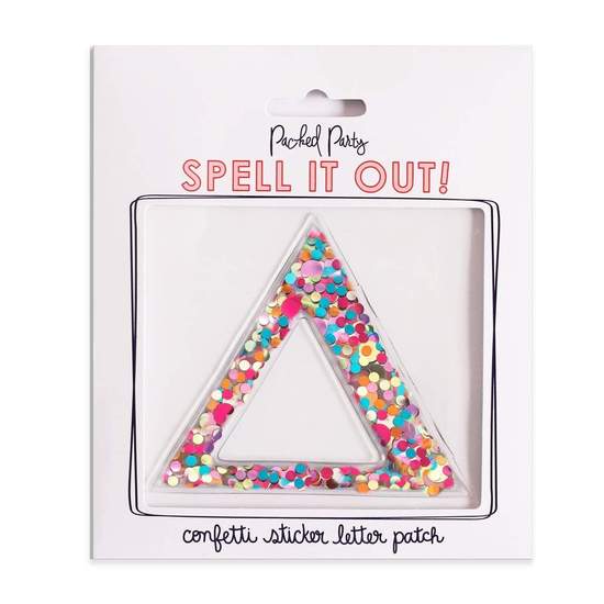 Greek Letter Confetti Sticker