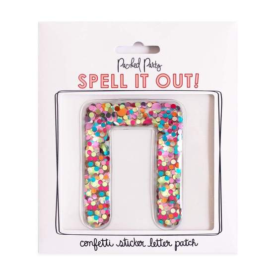 Greek Letter Confetti Sticker