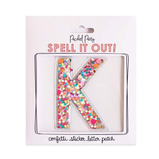 Greek Letter Confetti Sticker