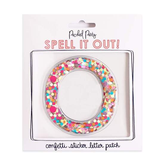 Greek Letter Confetti Sticker