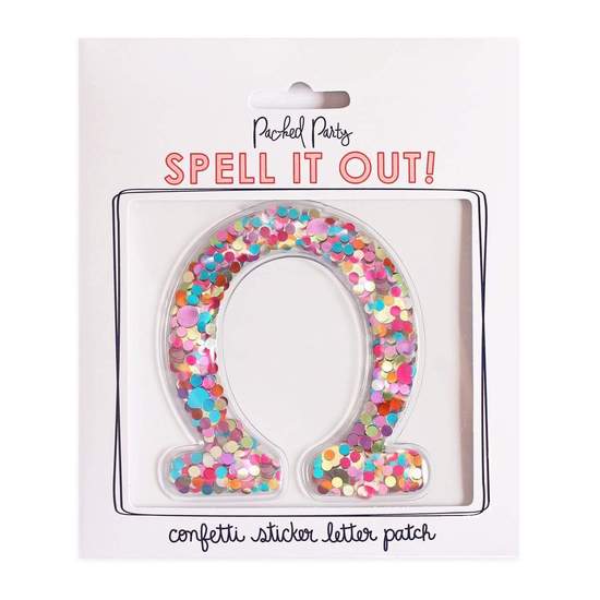 Greek Letter Confetti Sticker