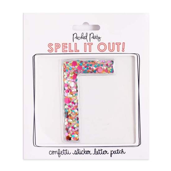 Greek Letter Confetti Sticker