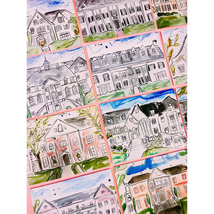 Arkansas Sorority House Notecards