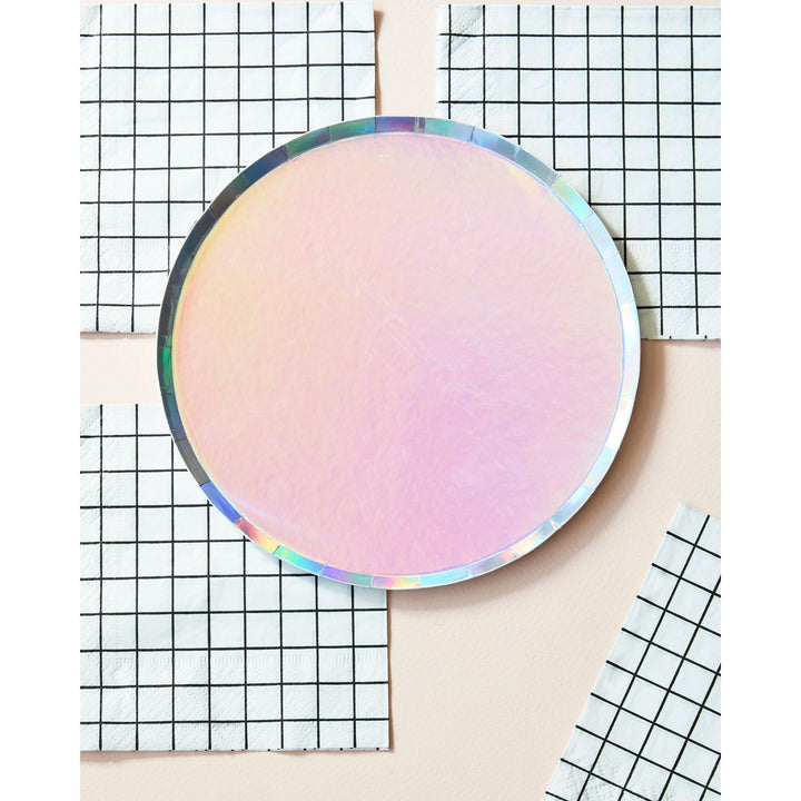 Iridescent Round Plates
