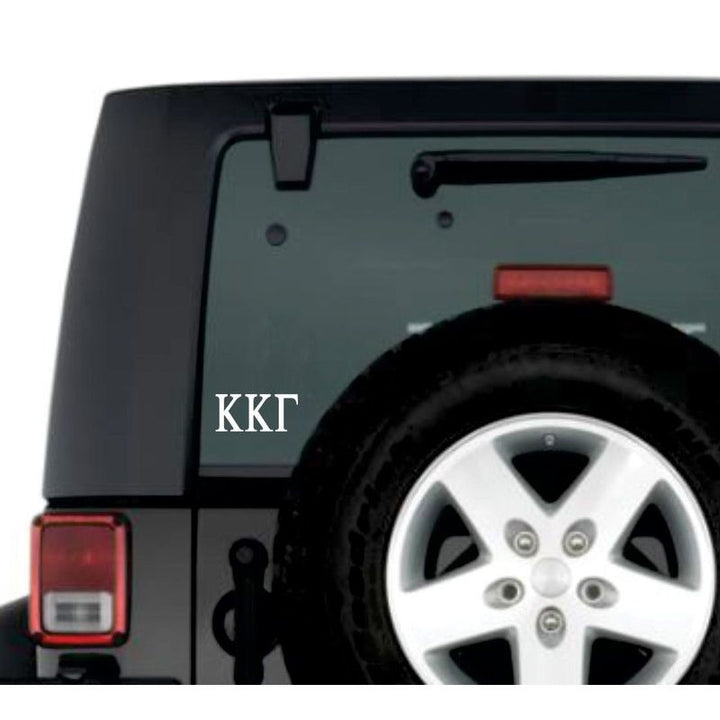 Show Your Letters Greek Car Decal