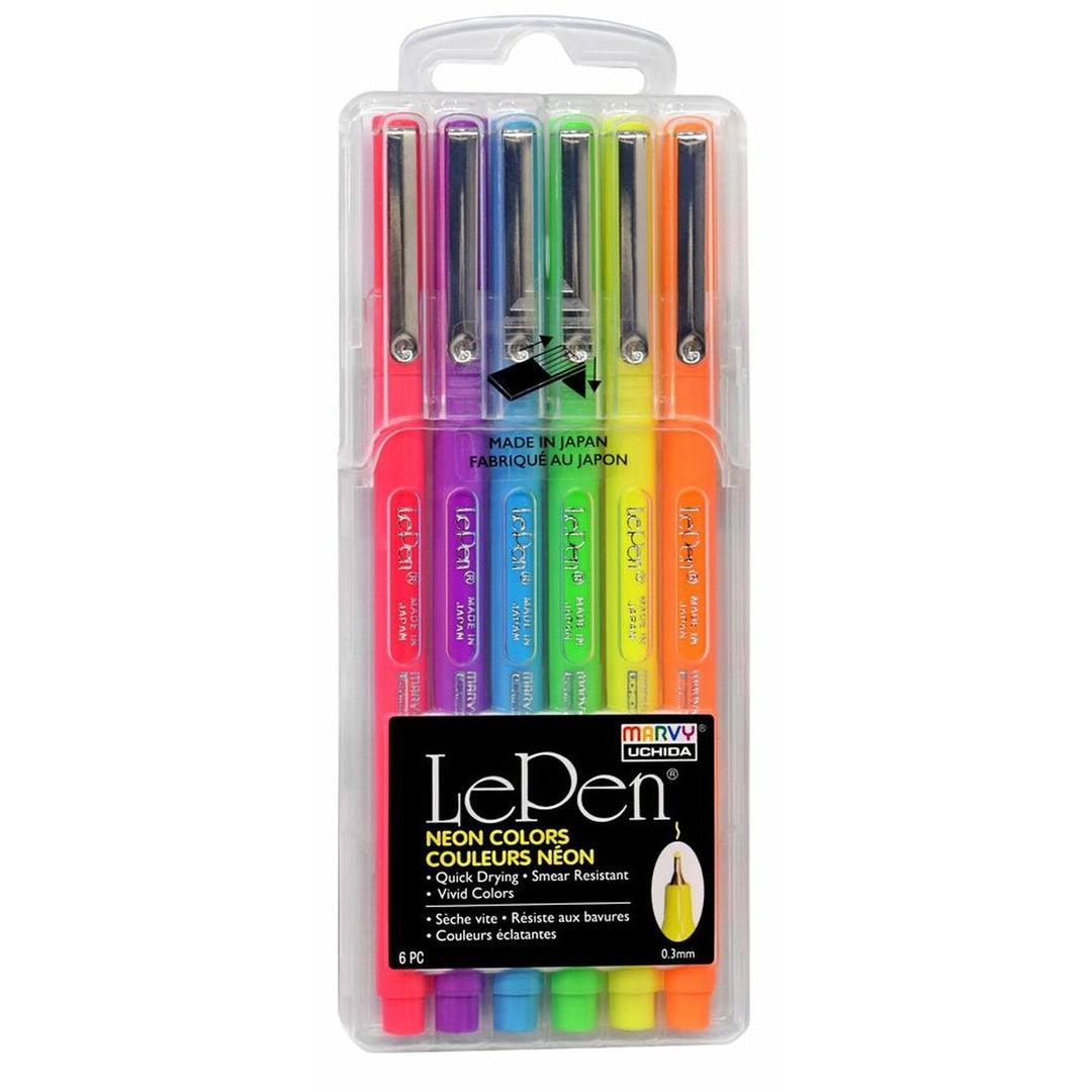 Le Pen Fluorescent Set of 6