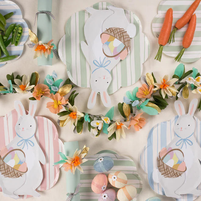 Bunny With Basket Plates