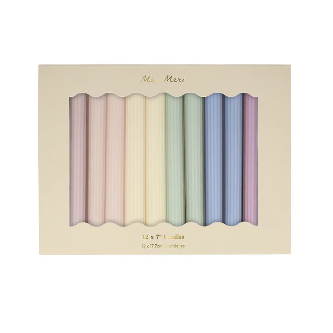 Pastel Table Candles