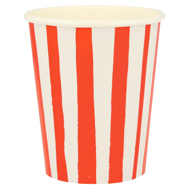 Red Stripe Cups