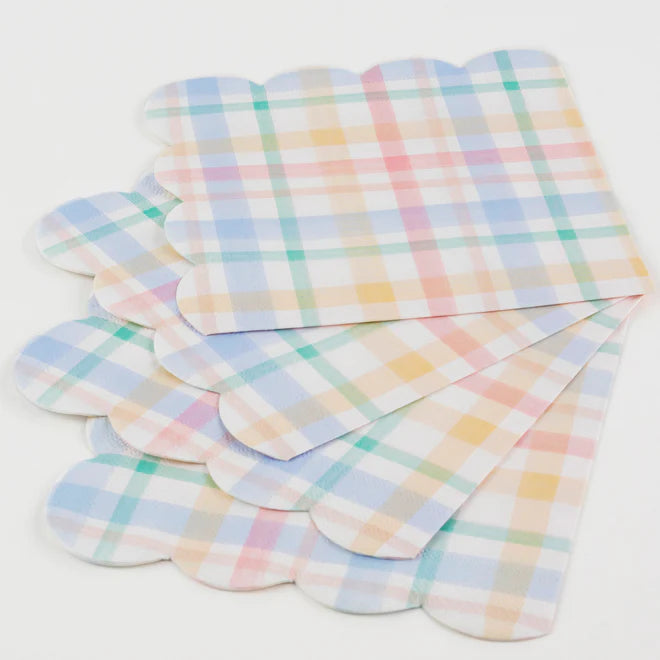 Plaid Pattern Small Napkins