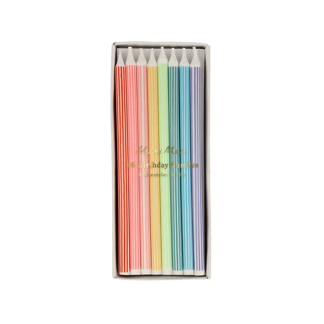 Mixed Striped Candles