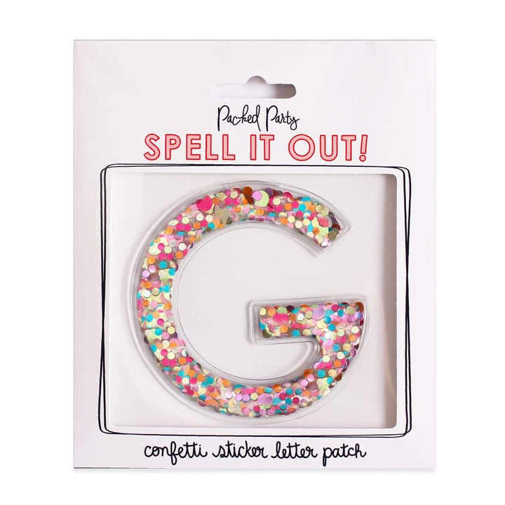 Greek Letter Confetti Sticker