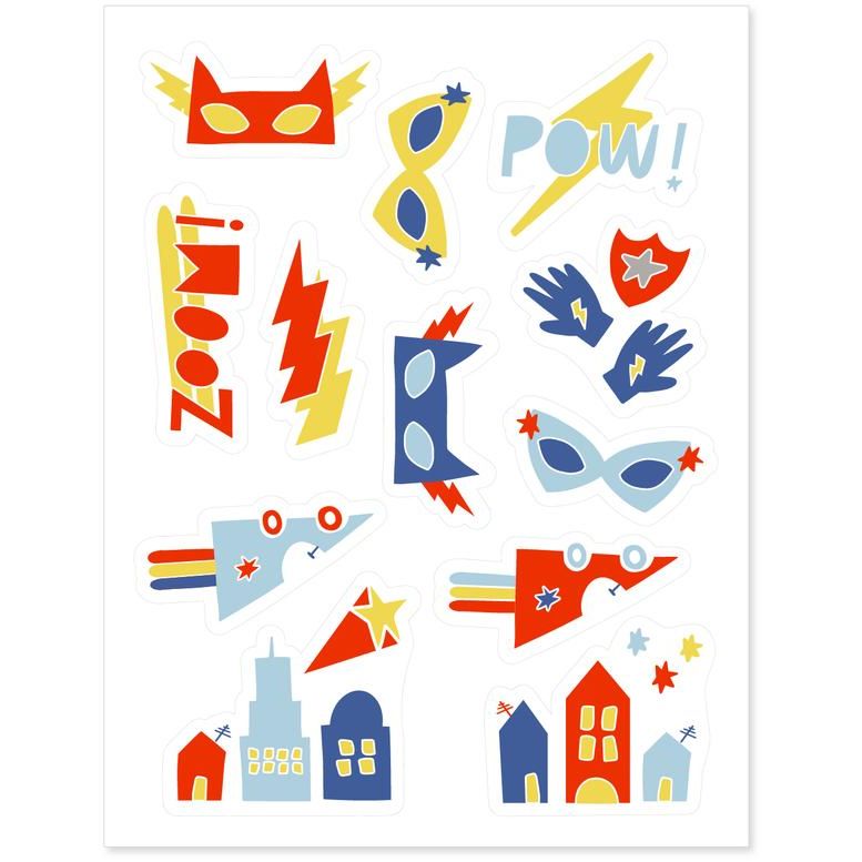 Super Hero Edible Decorating Stickers