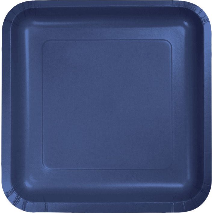 Navy Square Dinner Plate (18 per pack)